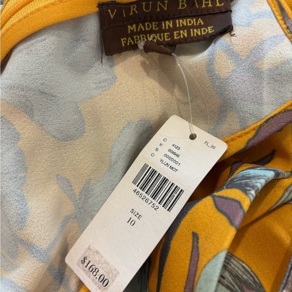 ANTHROPOLOGIE l Crane Floral Print Ruffle Flare Jump Suite Varun Bahl Warbler 10 - Picture 9 of 12